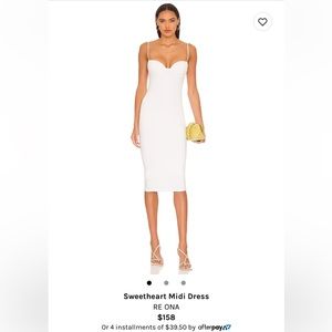 RE ONA Sweetheart midi dress